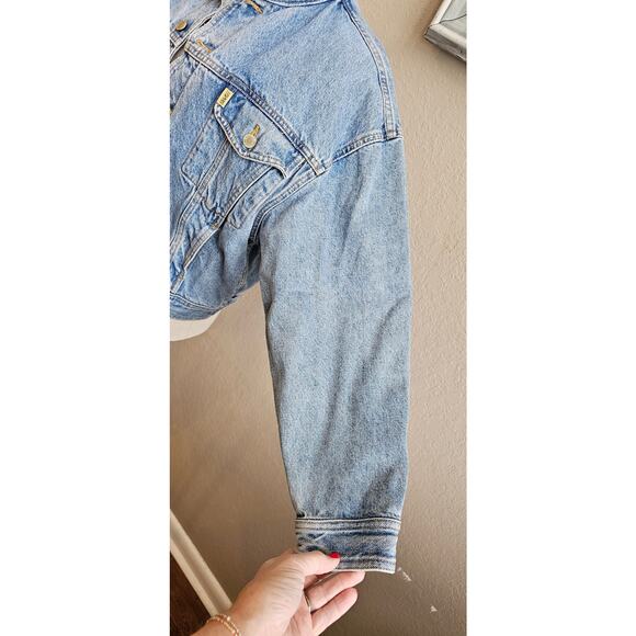 Vintage Esprit Jeans Women's Stonewashed True 90s Denim Jean Jacket Medium - Picture 3 of 11